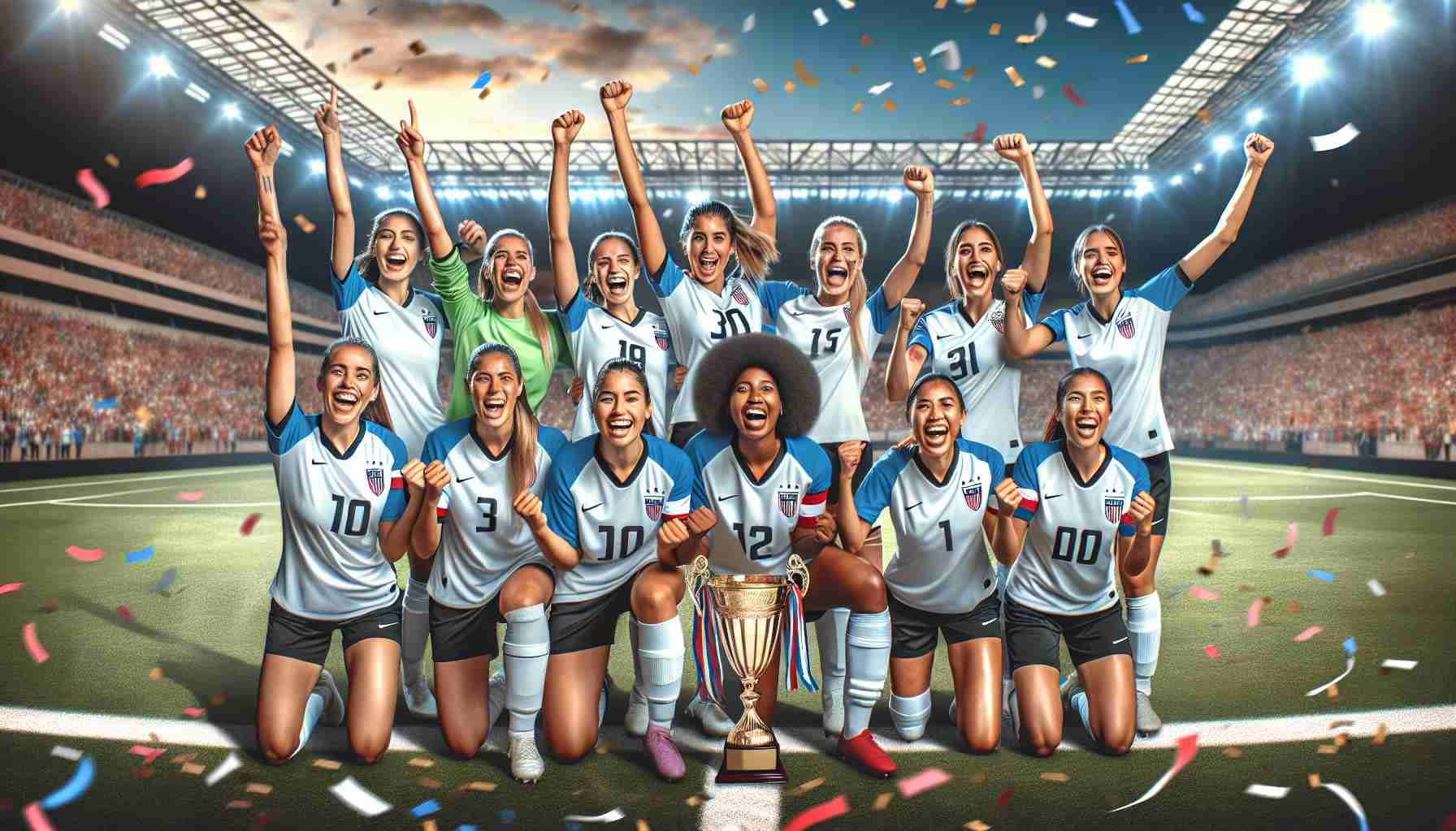 国际足球赛场上，女运动员们展现出色技术和拼搏精神的简单介绍