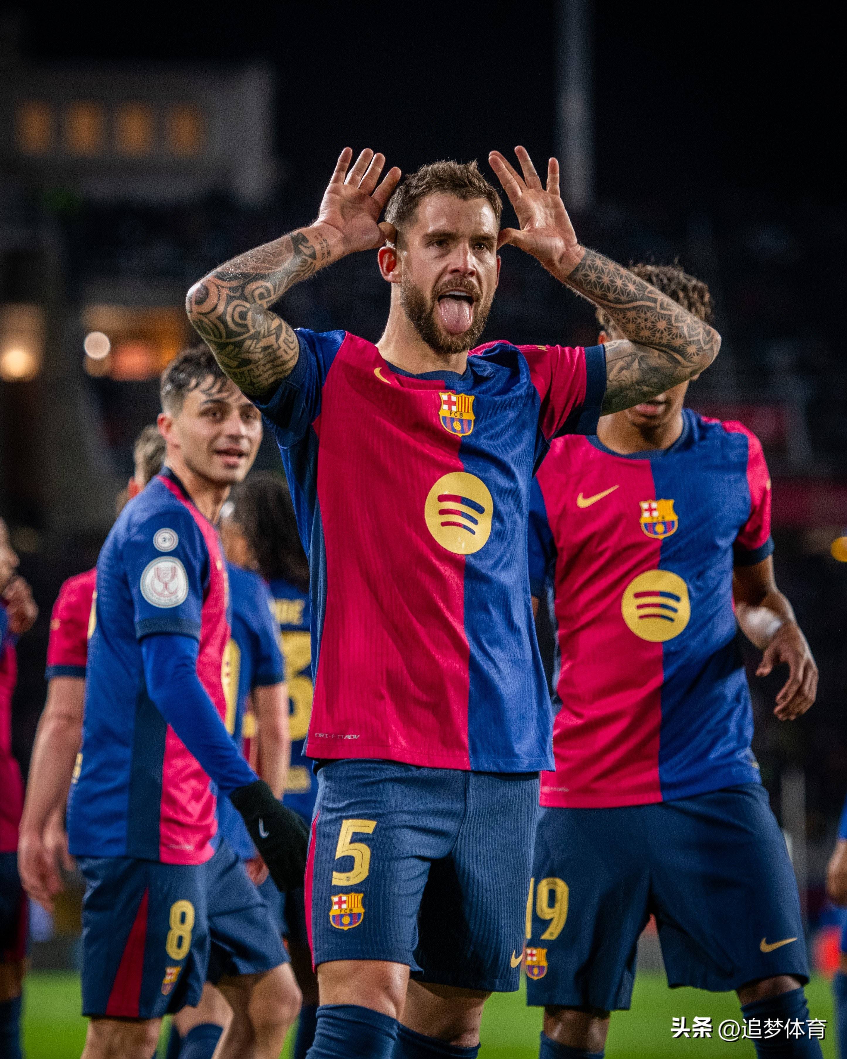 马竞中场威武，巴萨球员集体爆发